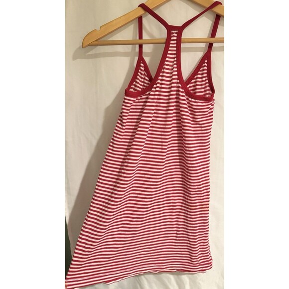 Vintage Y2K Splendid Boutique Red White Striped Tank Top XS EUC Boho Preppy 90s - Picture 6 of 8